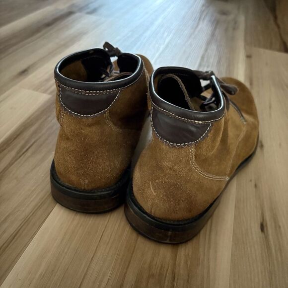 Bacco Bucci Mens Chukka Boots Size 11 Brown Suede Classic Lace-Up Versatile - Picture 3 of 7